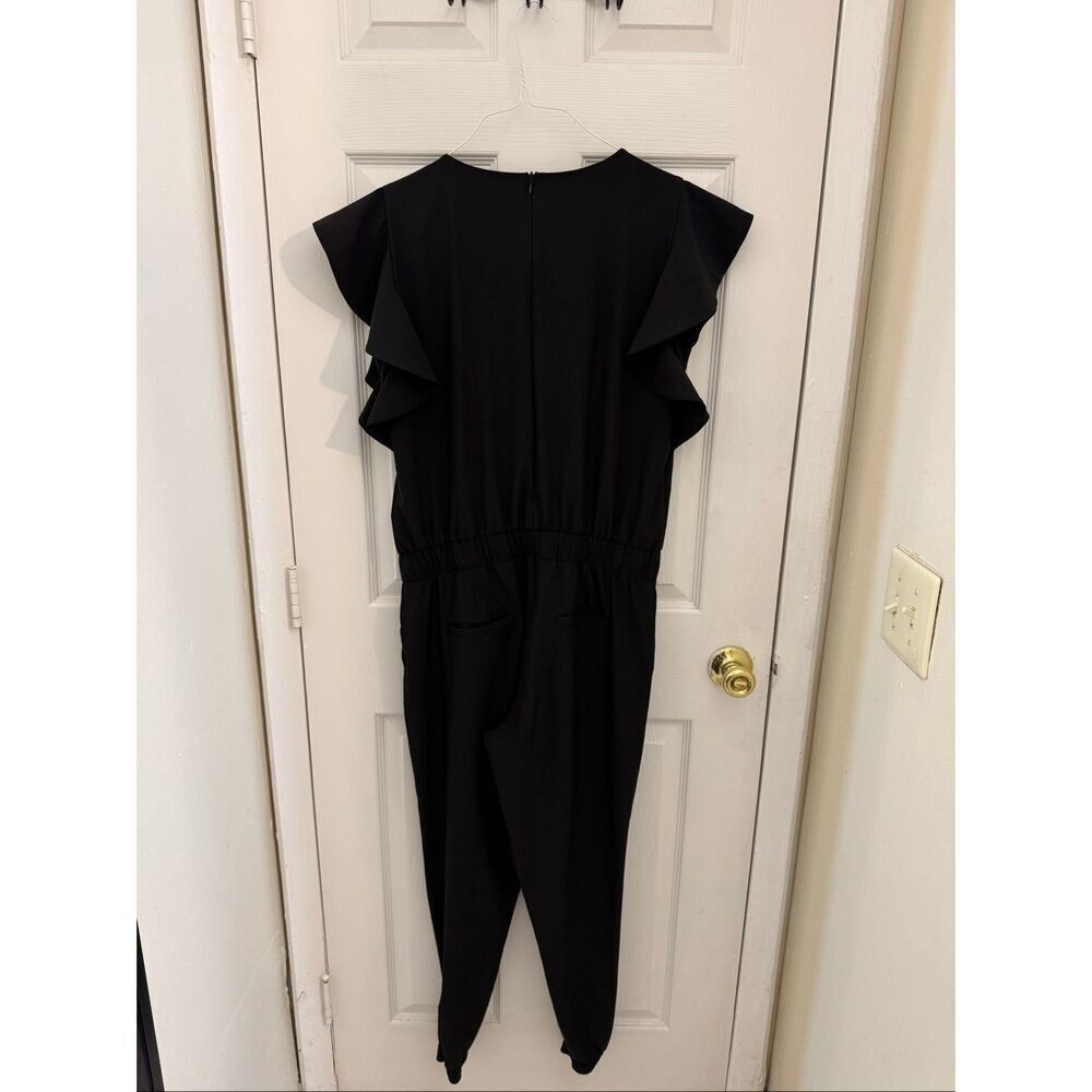 Albion Fit 9 to 9 Jumpsuit Size Small Black Short Sleeve Women’s One Piece - Picture 3 of 7